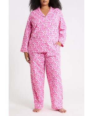 Printfresh Printed Long Pajamas - Pink