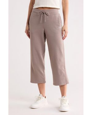 DKNY Drawstring Waist Crop Pants - Gray