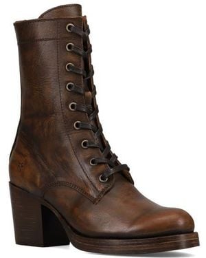 Frye Jean Lace-Up Boot - Brown