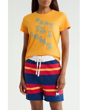 Mother The Lil Goodie Goodie Graphic Tee - Orange