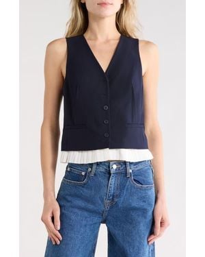 Jonathan Simkhai Laiken Vest - Blue
