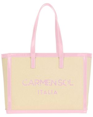 Carmen Sol Capri Mid Canvas Tote Bag - Pink