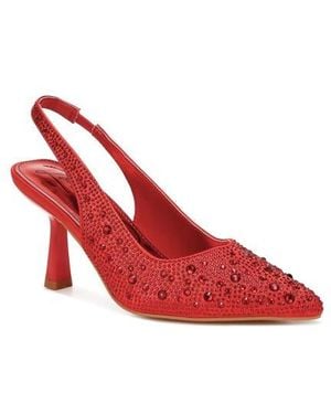 LONDON RAG Ararki Crystal Slingback Pump - Red