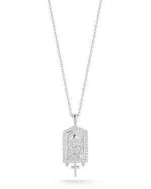 Sphera Milano Mary Cubic Zirconia Pendant Necklace - White