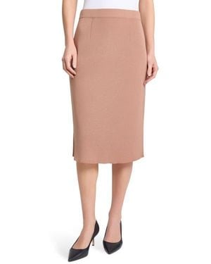 Misook Charm Straight Knit Skirt - Multicolor