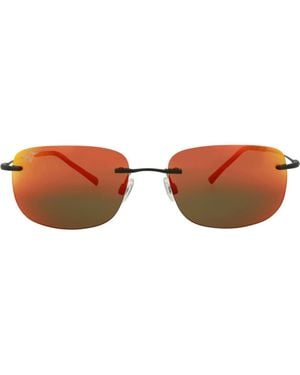 Maui Jim 60Mm Frameless Rectangle Sunglasses - Brown