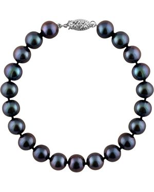 Splendid 9-10Mm Cultured Freshwater Pearl Necklace - Blue