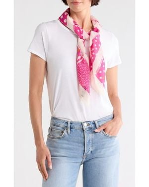 BCBGeneration Polka Dot Scarf - White