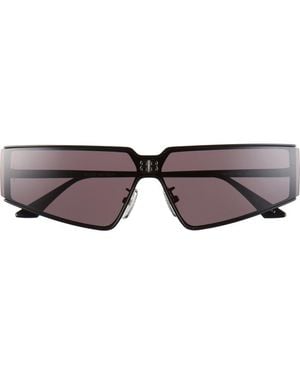 Balenciaga 99Mm Shield Sunglasses - Brown