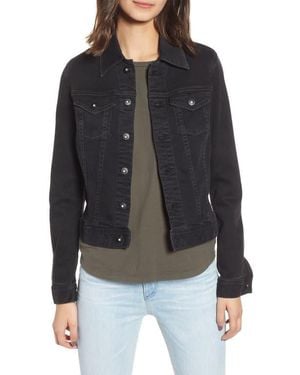AG Jeans Robyn Crop Denim Jacket - Black