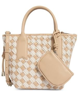 Steve Madden Bgene Woven Satchel Bag - Natural
