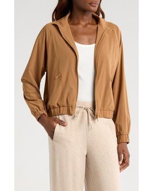Travis Mathew Travel Day Zip Jacket - Natural