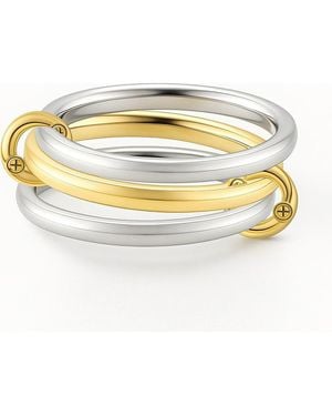 Gabi Rielle Lovey Interlocked Stacking Ring - Metallic