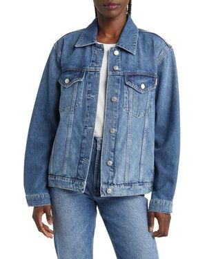 Rails Grove Boyfriend Trucker Jacket - Blue