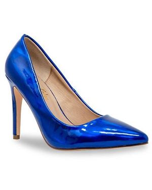 In Touch Footwear Pointed Toe Pump - Blue