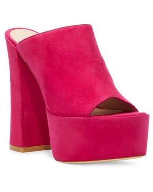Stuart Weitzman Skyhigh 145 Platform Slide Sandal - Pink