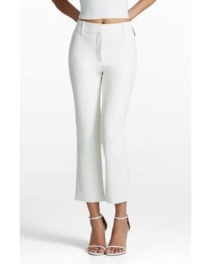 Commando Tapered Faux Leather Crop Pants - White