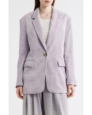 BOSS Jacodi One-Button Corduroy Jacket - Gray