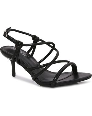 BERNESS Honesty Strappy Kitten Heel Sandal - Black