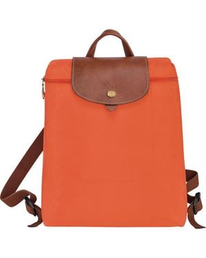 Longchamp Le Pliage Nylon Canvas Backpack - Orange