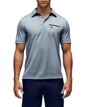 Psycho Bunny Hadley Performance Piqué Polo - Blue