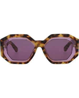 Philipp Plein 53Mm Geometric Sunglasses - Purple