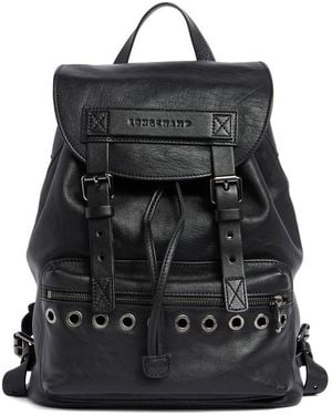 Longchamp Small 3D Rock Leather Backpack - Black