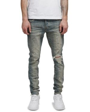 Purple Brand Slim Stretch Ripped Jeans - Blue