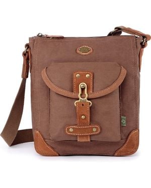 The Same Direction Studded Leather Crossbody Bag - Brown