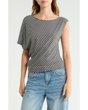 BDG Livia One-Shoulder Top - Black