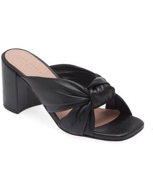 Ted Baker Shennly Knotted Block Heel Slide Sandal - Black