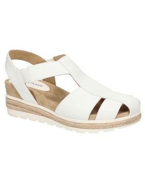 Easy Street Freeport Espadrille Wedge Sandal - White