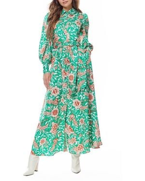 Love By Design Southampton Embroidered Maxi Shirtdress in White | Lyst