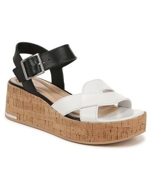 Franco Sarto Tilly Ankle Strap Platform Wedge Sandal - Black