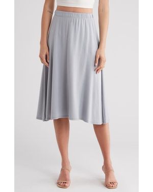 Go Couture Flare Midi Skirt - Multicolor
