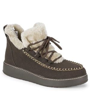BareTraps Faelyn Moc Toe Faux Fur Lined Boot - Brown