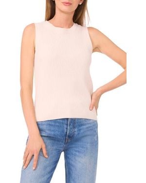 1.STATE Crewneck Sweater Tank - Blue