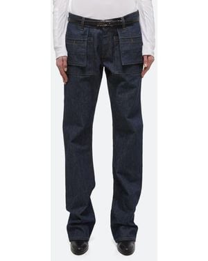 Helmut Lang Utility Straight Leg Jeans - Blue