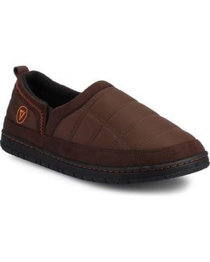 Vance Co. Jared Faux Fur Lined Slipper - Brown