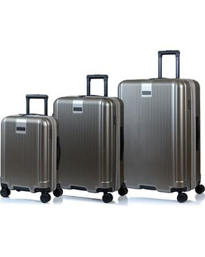 CHAMPS Marquis 3-Piece Hardside Luggage Set - Gray