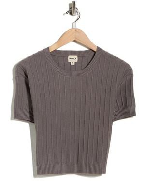 Hurley Daylight Short Sleeve Sweater - Gray