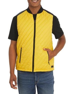 DKNY Virgil Channel Quilted Vest - Black