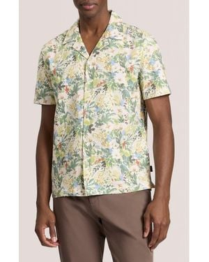 Ted Baker Floral Short Sleeve Button-Up Shirt - Multicolor
