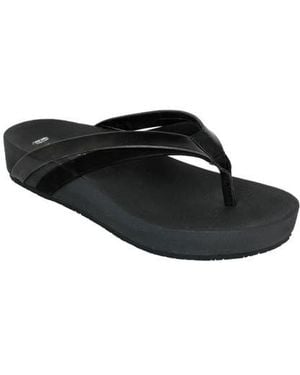 Revitalign Sandy Seas Orthotic Flip Flop - Black