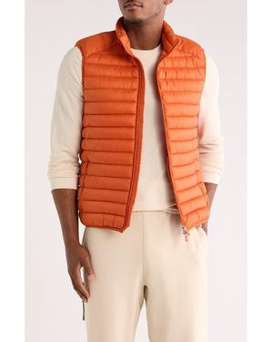 Save The Duck Remo Water Resistant Packable Puffer Vest - Orange