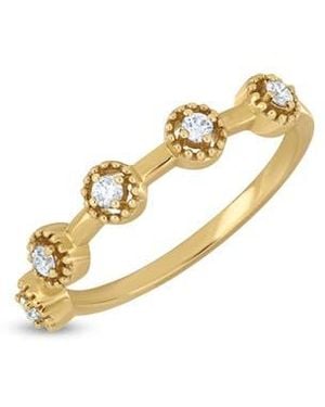 Bony Levy Monaco 18K Diamond Stackable Ring - Metallic