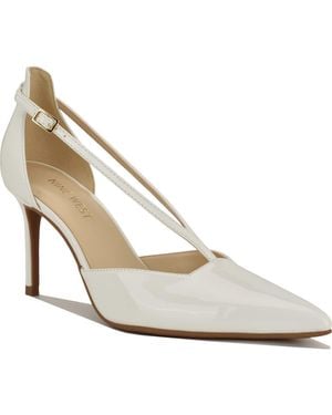 Nine West Condea Pointed Toe Pump - White