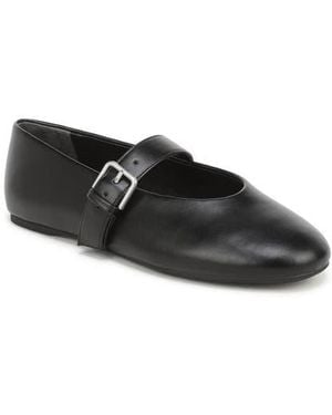 Nordstrom Rack Teresa Faux Leather Mary Jane Flat - Black