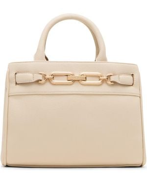 Anne Klein Chain Trim Satchel - Natural