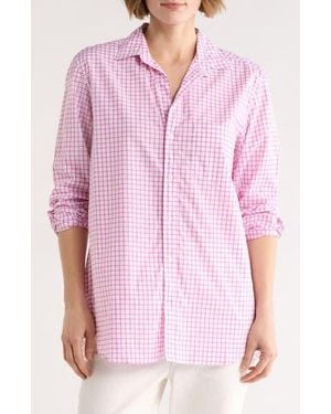 Frank & Eileen Relaxed Fit Cotton Button-Up Shirt - Pink